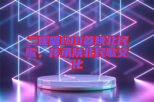 二妮唱100首陜北民歌，傳承陜北民歌文化