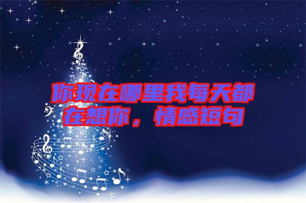 你現(xiàn)在哪里我每天都在想你，情感短句