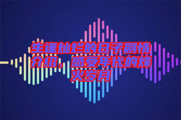 生逢?duì)N爛的日子劇情介紹，感受年代的烽火歲月