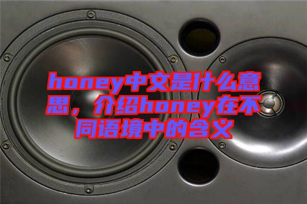 honey中文是什么意思，介紹honey在不同語境中的含義
