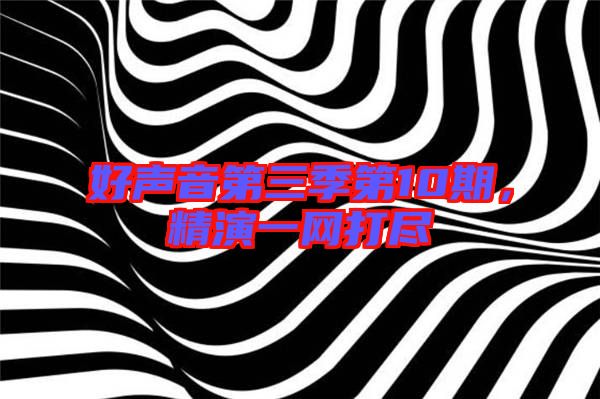 好聲音第三季第10期，精演一網(wǎng)打盡