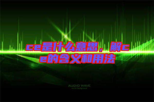 ce是什么意思，解ce的含義和用法