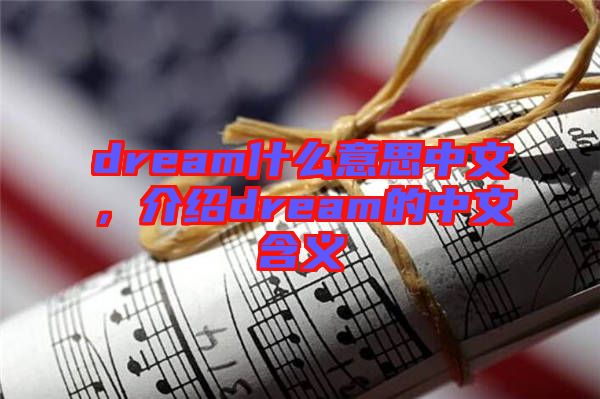 dream什么意思中文，介紹dream的中文含義