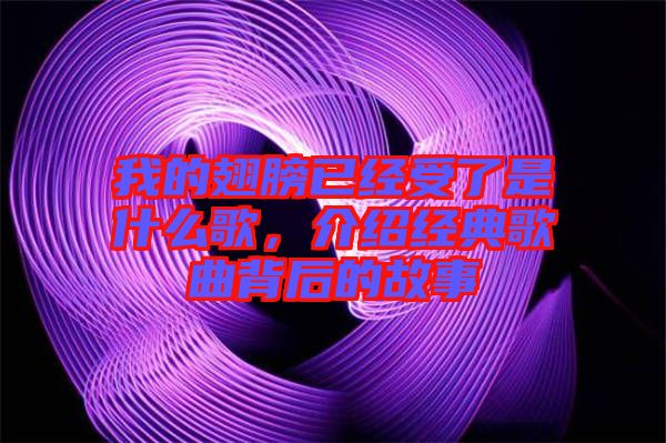 我的翅膀已經(jīng)受了是什么歌，介紹經(jīng)典歌曲背后的故事