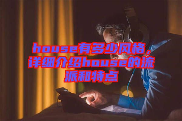 house有多少風(fēng)格，詳細(xì)介紹house的流派和特點(diǎn)