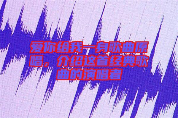 愛你給我一身歌曲原唱，介紹這首經(jīng)典歌曲的演唱者