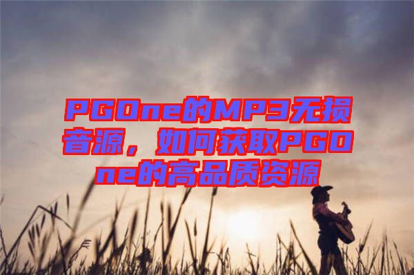 PGOne的MP3無損音源，如何獲取PGOne的高品質(zhì)資源