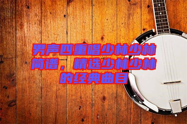 男聲四重唱少林少林簡(jiǎn)譜，精選少林少林的經(jīng)典曲目