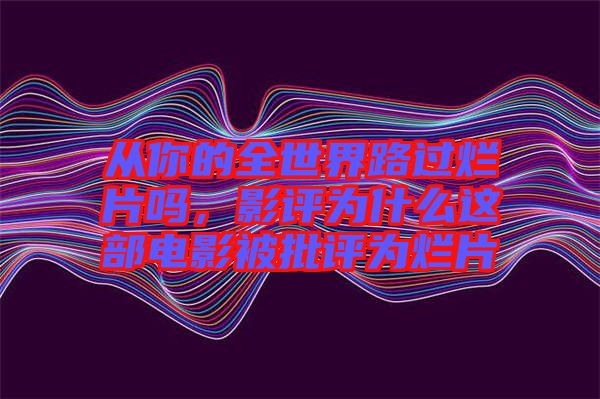 從你的全世界路過爛片嗎，影評為什么這部電影被批評為爛片