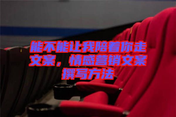 能不能讓我陪著你走文案，情感營(yíng)銷文案撰寫方法