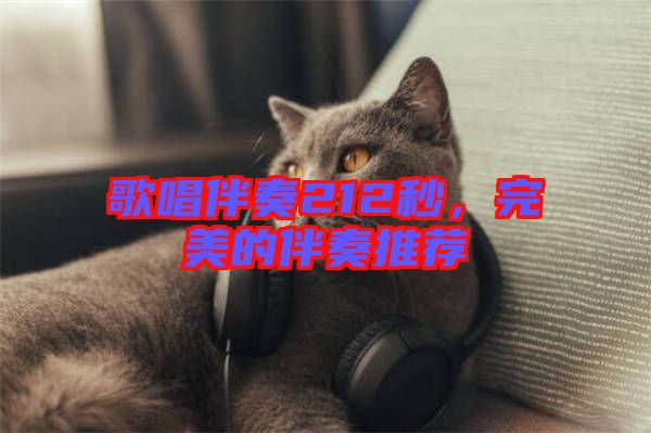 歌唱伴奏212秒，完美的伴奏推薦