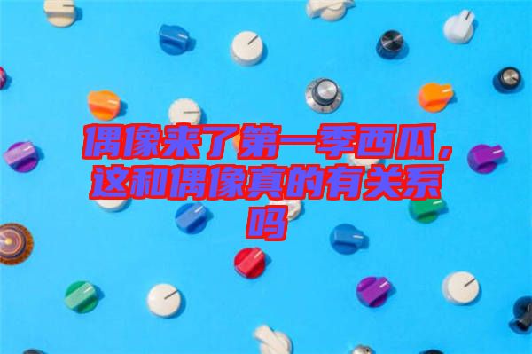 偶像來了第一季西瓜，這和偶像真的有關系嗎