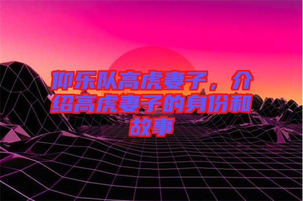 仰樂隊高虎妻子，介紹高虎妻子的身份和故事