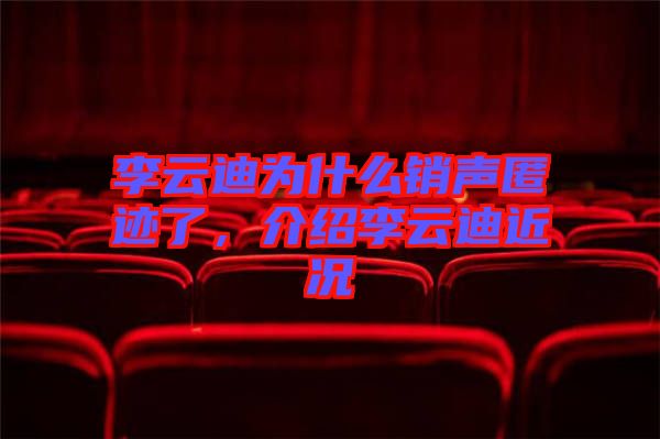 李云迪為什么銷聲匿跡了，介紹李云迪近況