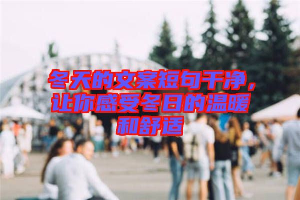 冬天的文案短句干凈，讓你感受冬日的溫暖和舒適