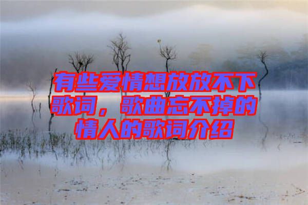 有些愛(ài)情想放放不下歌詞，歌曲忘不掉的情人的歌詞介紹