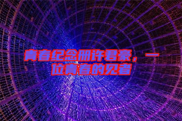 青春紀念冊許君豪，一位青春的見者