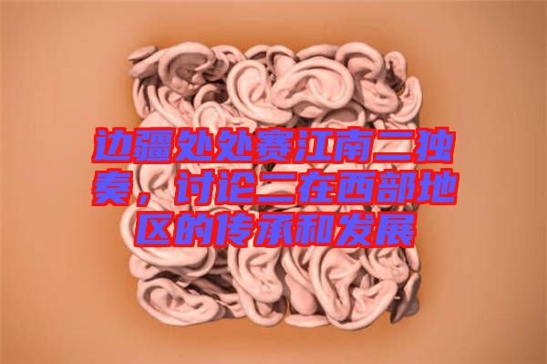 邊疆處處賽江南二獨奏，討論二在西部地區(qū)的傳承和發(fā)展