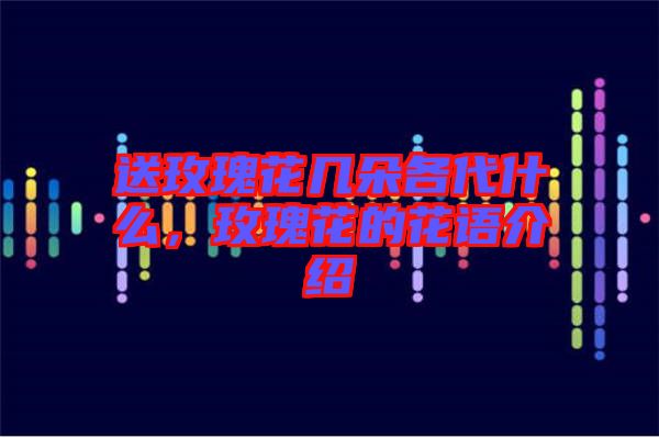 送玫瑰花幾朵各代什么，玫瑰花的花語介紹
