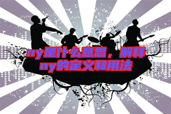 ny是什么意思，解釋ny的定義和用法