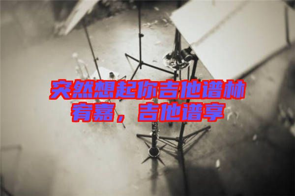 突然想起你吉他譜林宥嘉，吉他譜享