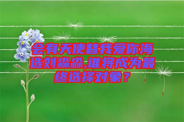 會(huì)有天使替我愛(ài)你海選劉淼淼,誰(shuí)將成為最終選擇對(duì)象？