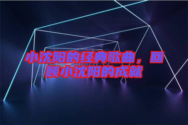 小沈陽的經(jīng)典歌曲，回顧小沈陽的成就
