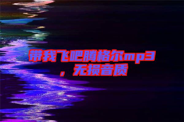 帶我飛吧騰格爾mp3，無損音質(zhì)