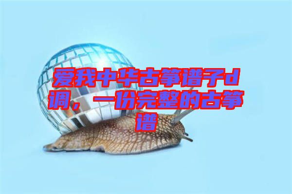 愛(ài)我中華古箏譜子d調(diào)，一份完整的古箏譜