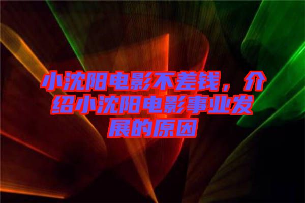 小沈陽電影不差錢，介紹小沈陽電影事業(yè)發(fā)展的原因