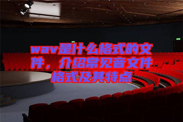wav是什么格式的文件，介紹常見音文件格式及其特點