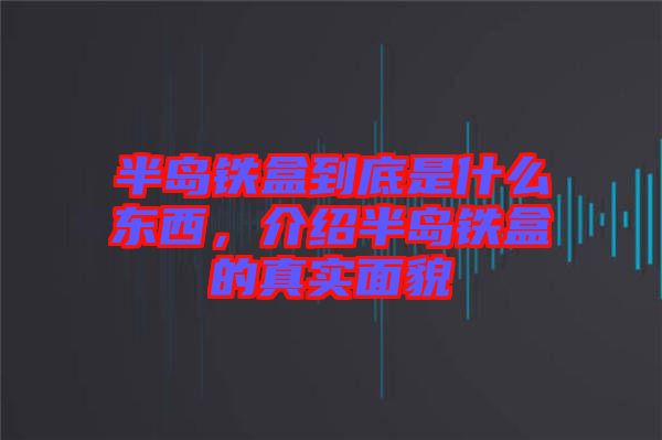 半島鐵盒到底是什么東西，介紹半島鐵盒的真實(shí)面貌