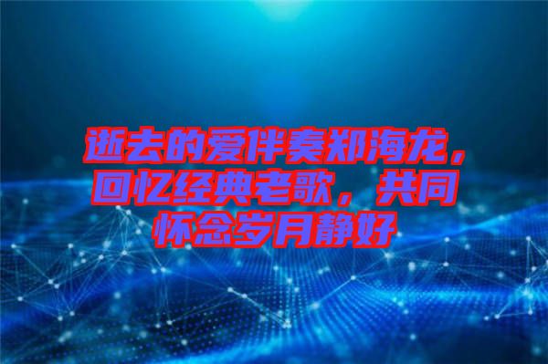 逝去的愛伴奏鄭海龍，回憶經(jīng)典老歌，共同懷念歲月靜好