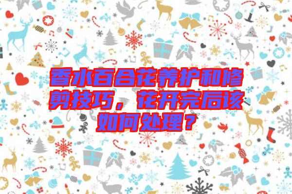 香水百合花養(yǎng)護(hù)和修剪技巧，花開完后該如何處理？